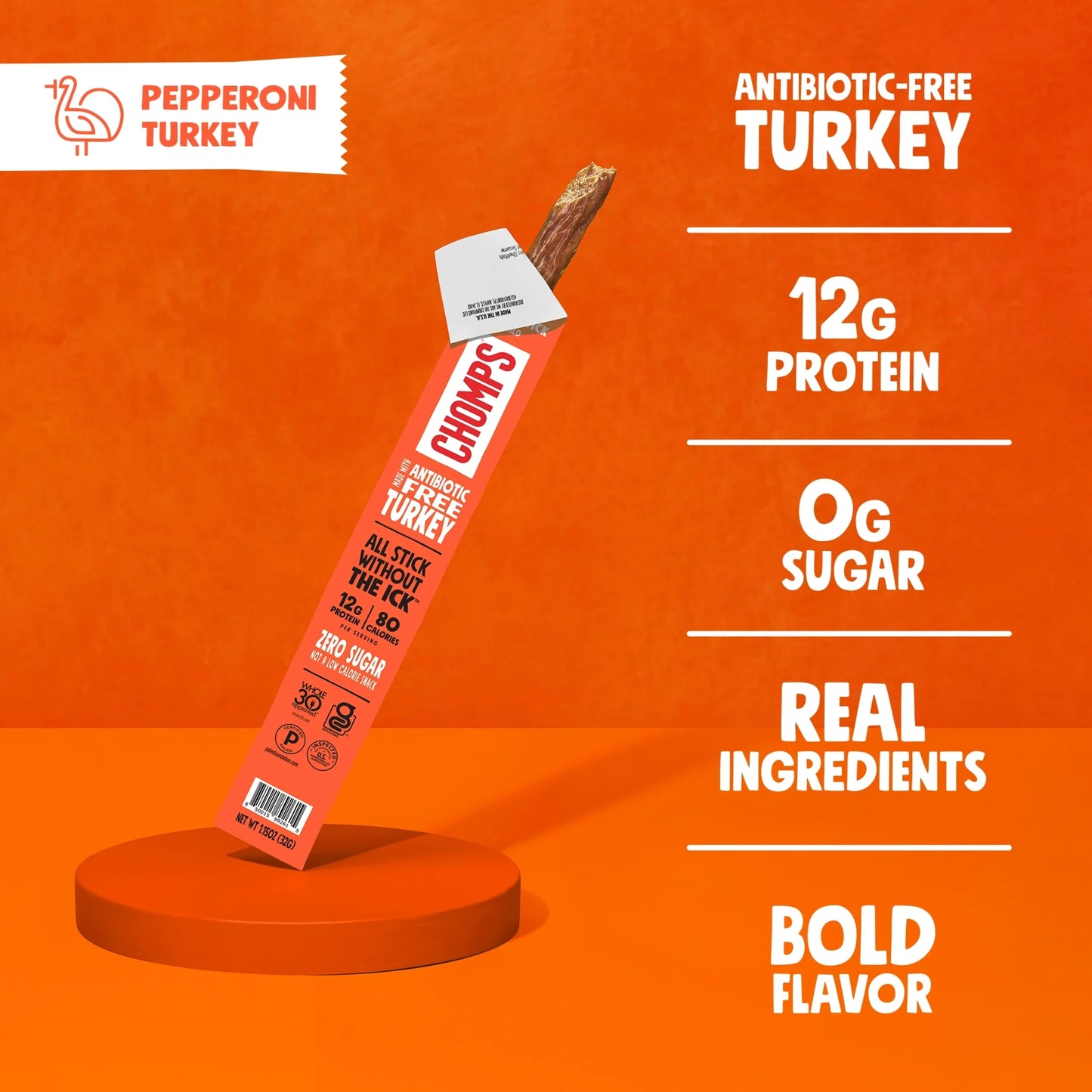 Turkey Pepperoni Sticks - 8 count