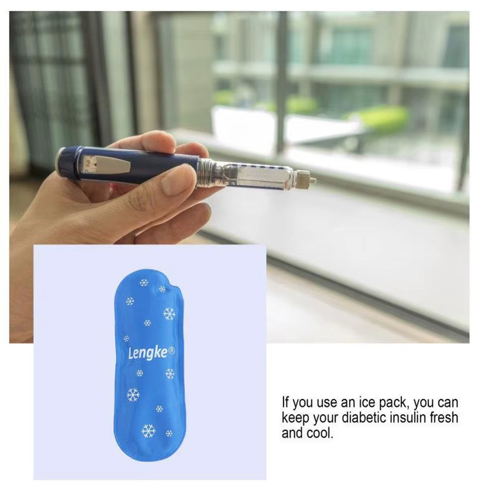 Portable Reusable Injection Pen Cooling Bag Ice Pack for Travel Cases