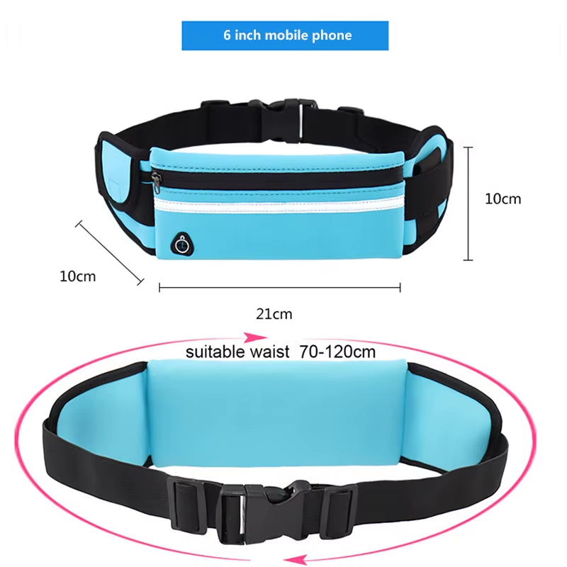 Running Bag Women Waist Bag Belt Bag Men Sports Fanny Pack Mobile Phone Bag Gym Running Cell Phone Jogging Run Cycling Bag