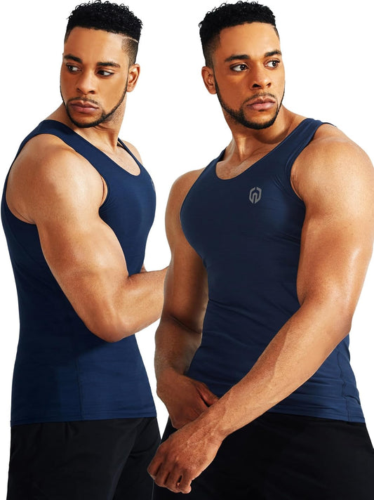 Men's 3 Pack Dry Fit Compression Tank Top